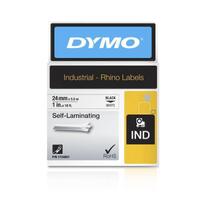 Dymo Rhino 24mm Wht Vinyl