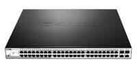 D-Link DGS-1210-52MP 52-Port Gigabit WebSmart PoE Switch with 48 PoE UTP and 4 SFP Ports