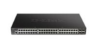D-Link 52-Port Gigabit Smart Managed PoE Switch with 48 RJ45 and 4 SFP+ 10G Ports