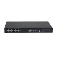 Dahua 18-Port Gigabit Ethernet Switch, 16-Port Poe, 2 Uplink Gigabit Combo Ports,240w,3yr