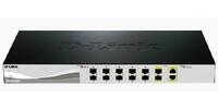 D-Link DXS-1210-12SC 12-Port 10 Gigabit WebSmart Switch with 12 SFP+ Ports and 2 10GBase-T (Combo) ports