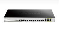 D-Link 16-Port 10 Gigabit Smart Managed Switch with 14 10GBASE-T Ports and 4 SFP+ (2 Combo) ports