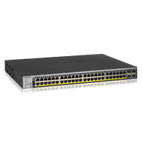NETGEAR 48-Port 760W Gigabit PoE+ Ethernet Smart Managed Pro Switch with 4 SFP Ports GS752TPP 